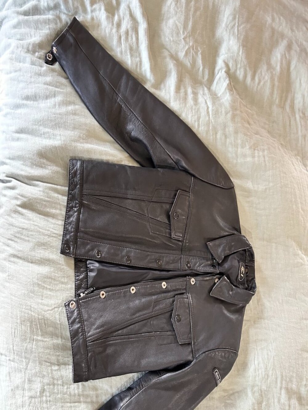Black Leather Motorcycle jacket